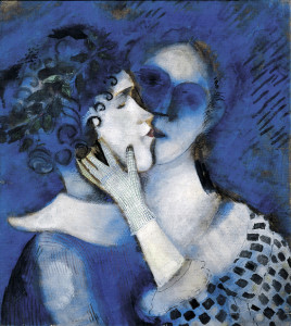 Marc Chagall. Gli amanti in blu. 1914