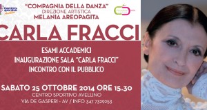 Avellino,  sabato 25 ottobre 2014 Carla Fracci ospite della Compagnia della Danza al Centro Sportivo