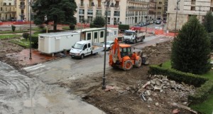 Avellino, lavori a Piazza Libertà: presto l’apertura del lato prospiciente il Palazzo Vescovile