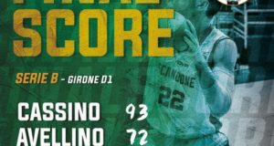 La Scandone sconfitta nettamente anche a Cassino: 93 – 72