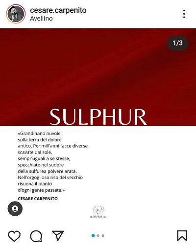 “Sulphur”: identità, radici, tradizioni. L’intervista all’autore Cesare Carpenito