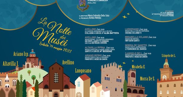 Avellino, sabato 14 maggio “Notte Europea dei Musei”: in Irpinia il connubio tra Arte e Musica