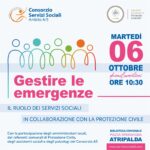 Servizi Sociali e Protezione Civile: convegno martedi 6 ottobre ad Atripalda su iniziativa del Consorzio A5